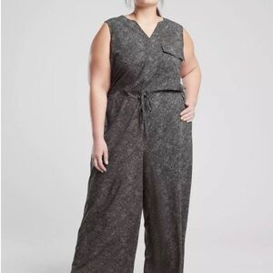 Women's Athleta Gray Sleeveless Jumpsuit